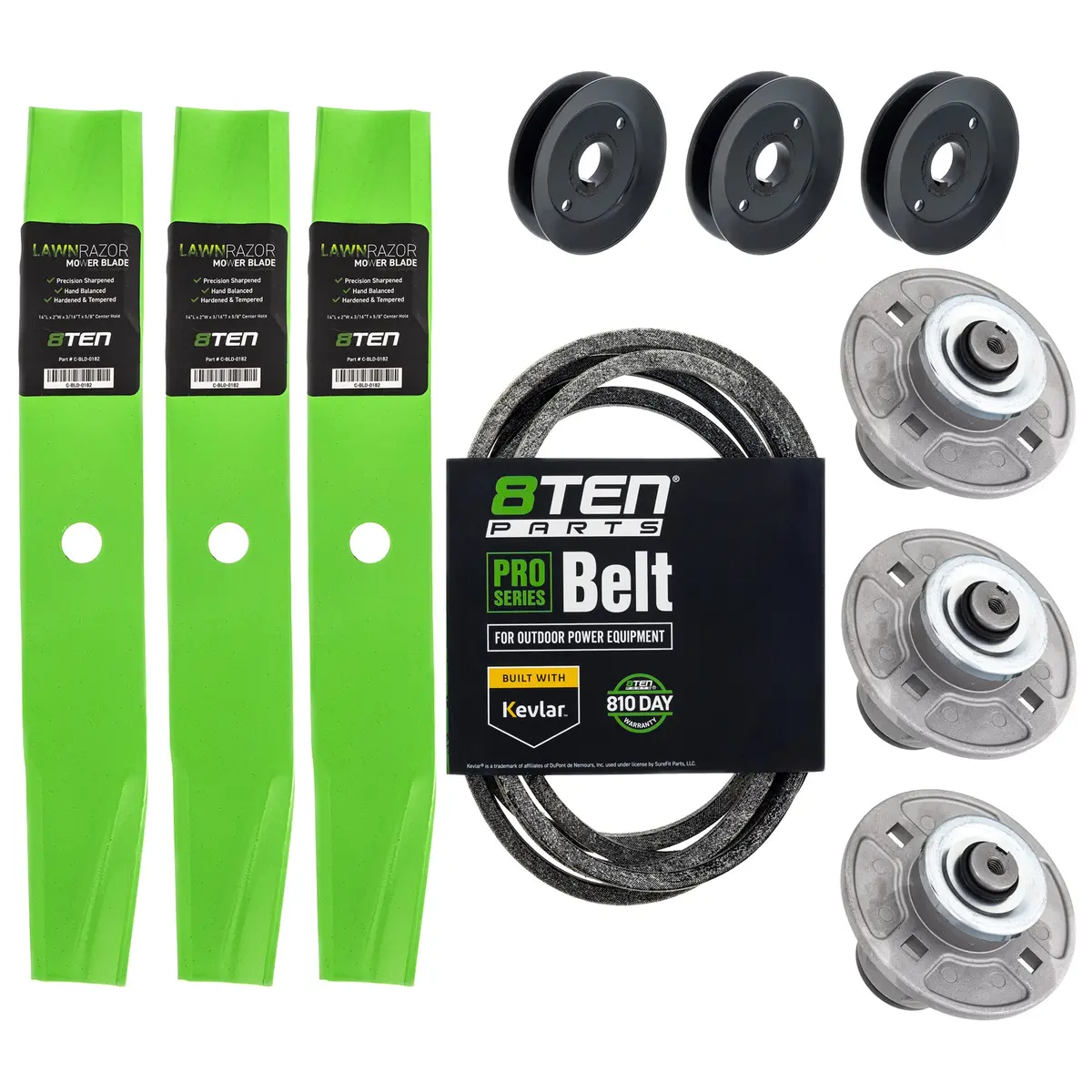 Blade Spindle Belt Pulley Deck Kit For Gravely Ariens Mk1010085 1