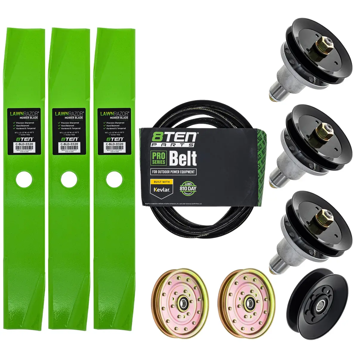 Blade Spindle Belt Idler Deck Kit For Exmark Mk1010110 1