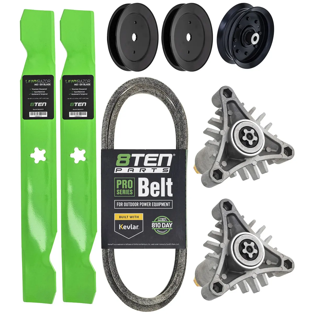 Blade Spindle Belt Pulley Idler Deck Kit For Winston Pro Mk1010119 1