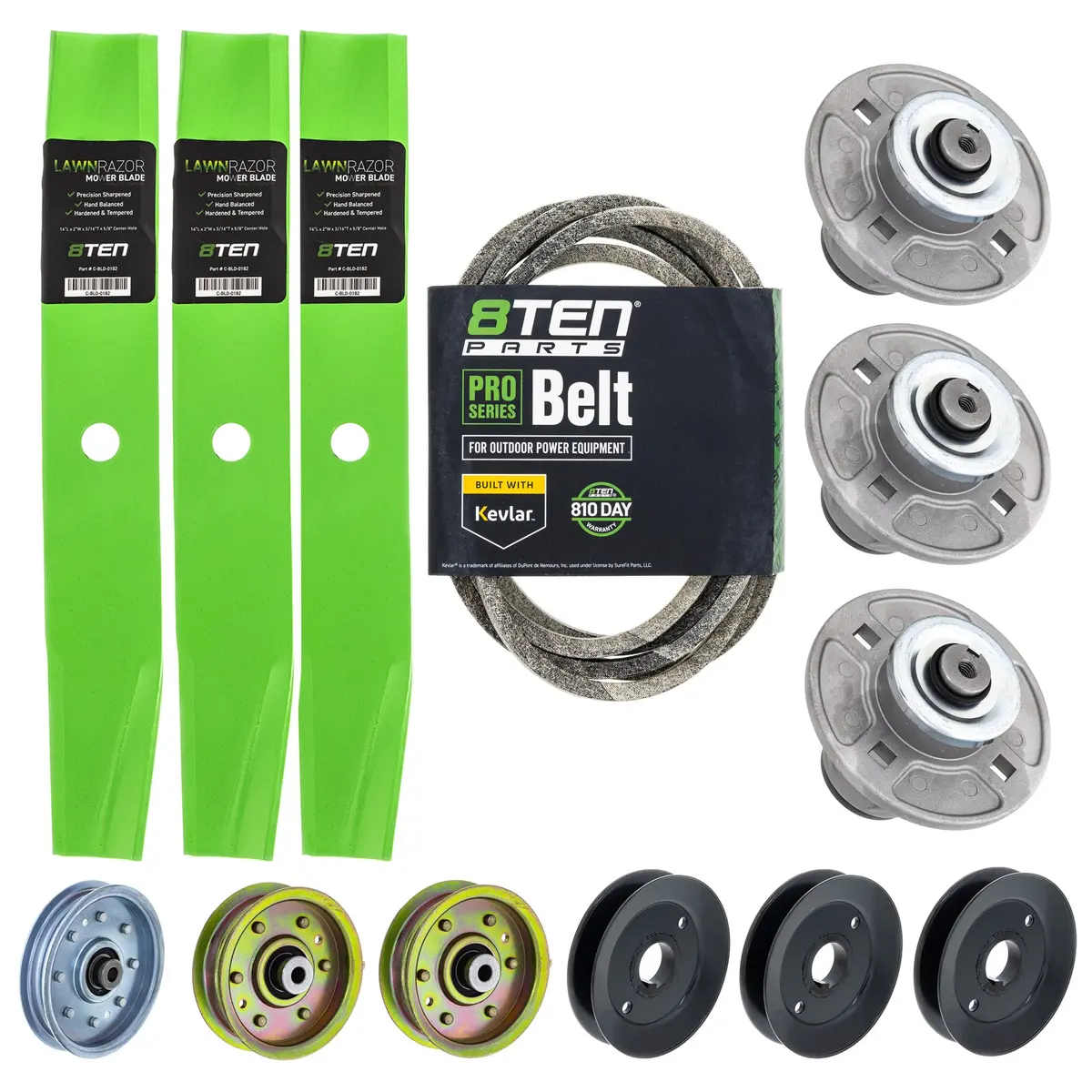 Blade Spindle Belt Pulley Idler Deck Kit For Gravely Ariens Mk1010198 1