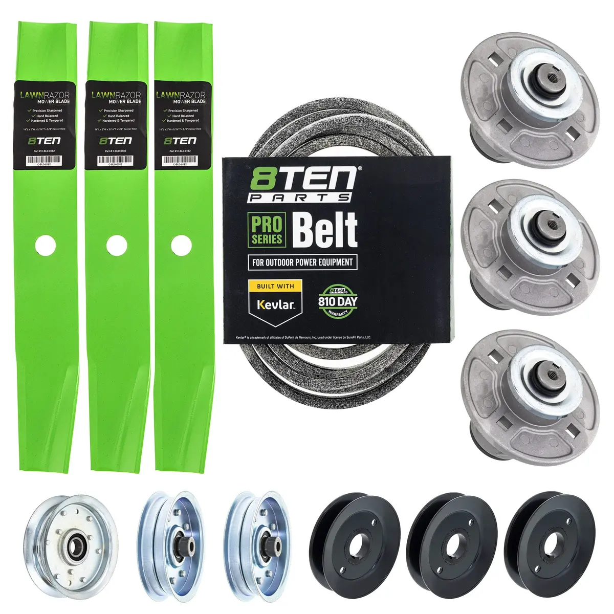 Blade Spindle Belt Pulley Idler Deck Kit For Gravely Ariens Mk1010199 1