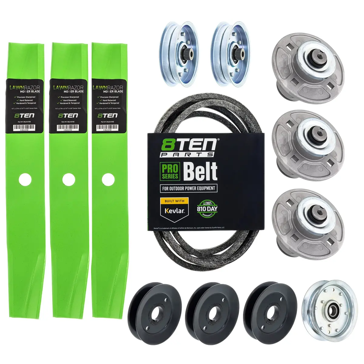 Blade Spindle Belt Pulley Idler Deck Kit For Gravely Ariens Mk1010200 1