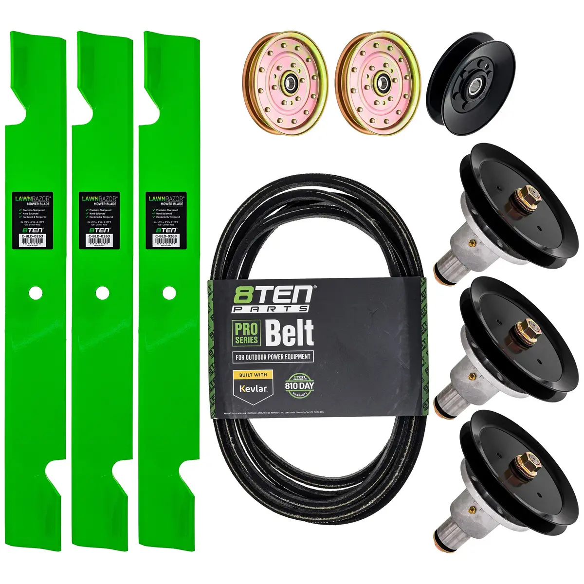 Blade Spindle Belt Idler Deck Kit For Exmark Mk1010206 1