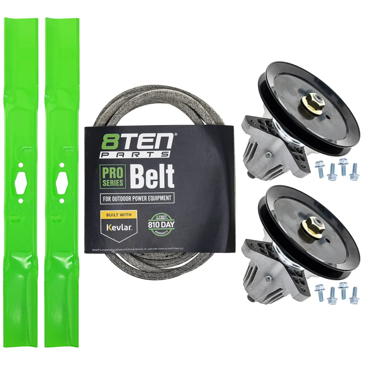 Blade Spindle Belt Deck Kit For Troy-Bilt Craftsman Cub Cadet Mk1012234 1