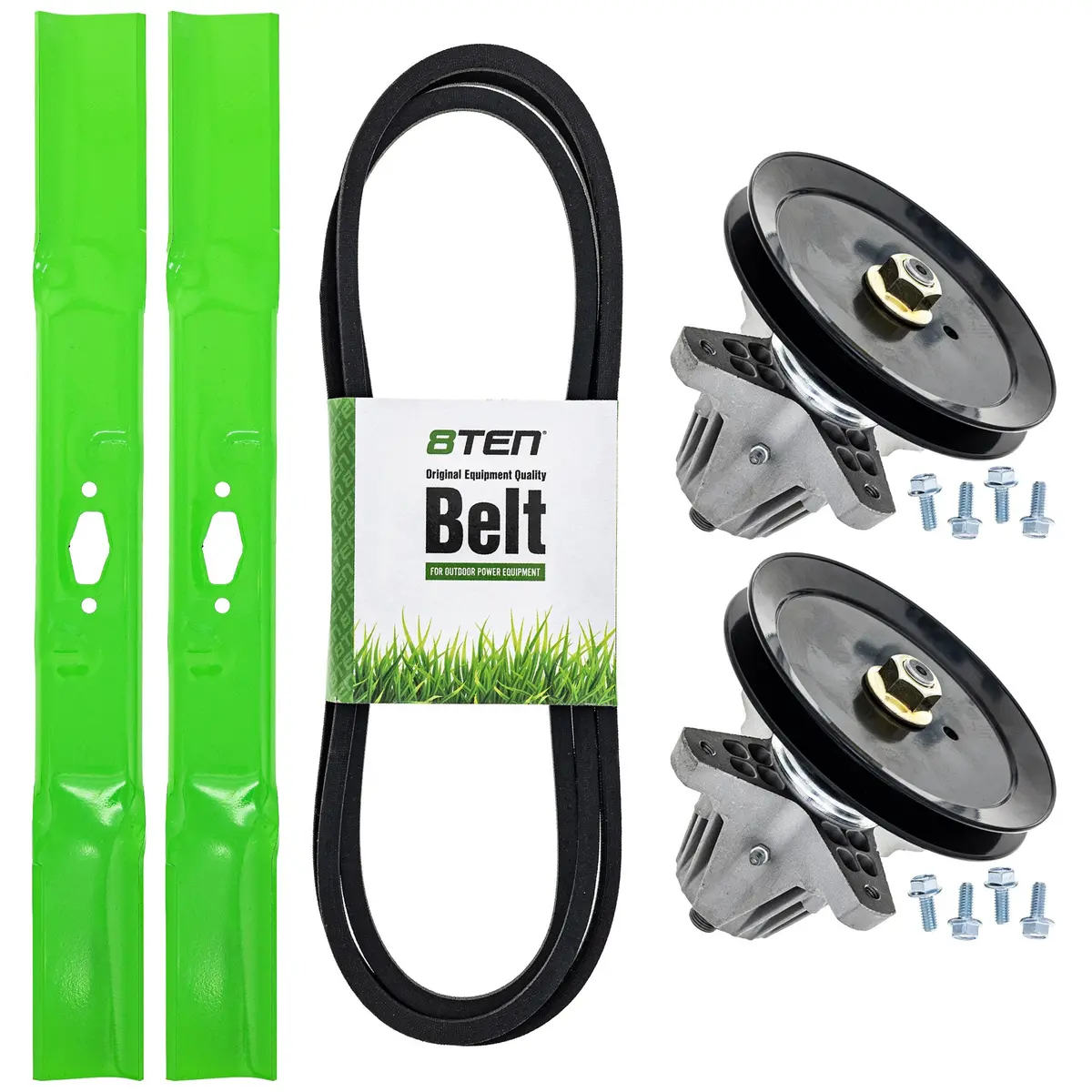Blade Spindle Belt Deck Kit For Troy-Bilt Craftsman Cub Cadet Mk1012236 1