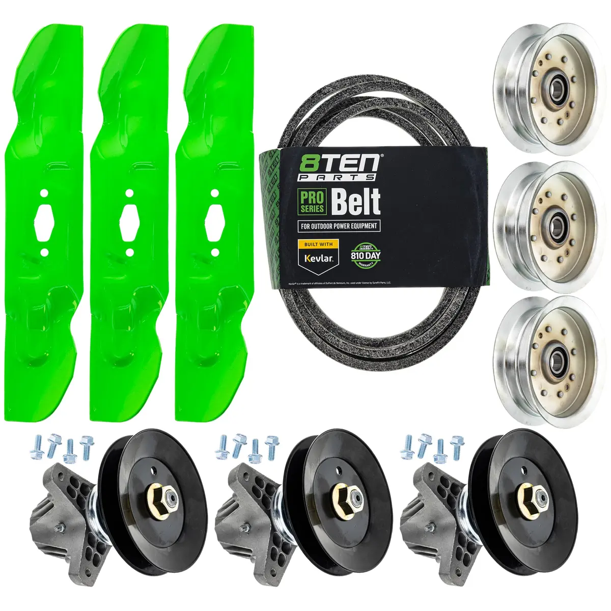 Blade Spindle Belt Idler Deck Kit For Cub Cadet Troy-Bilt Craftsman Mk1012252 1