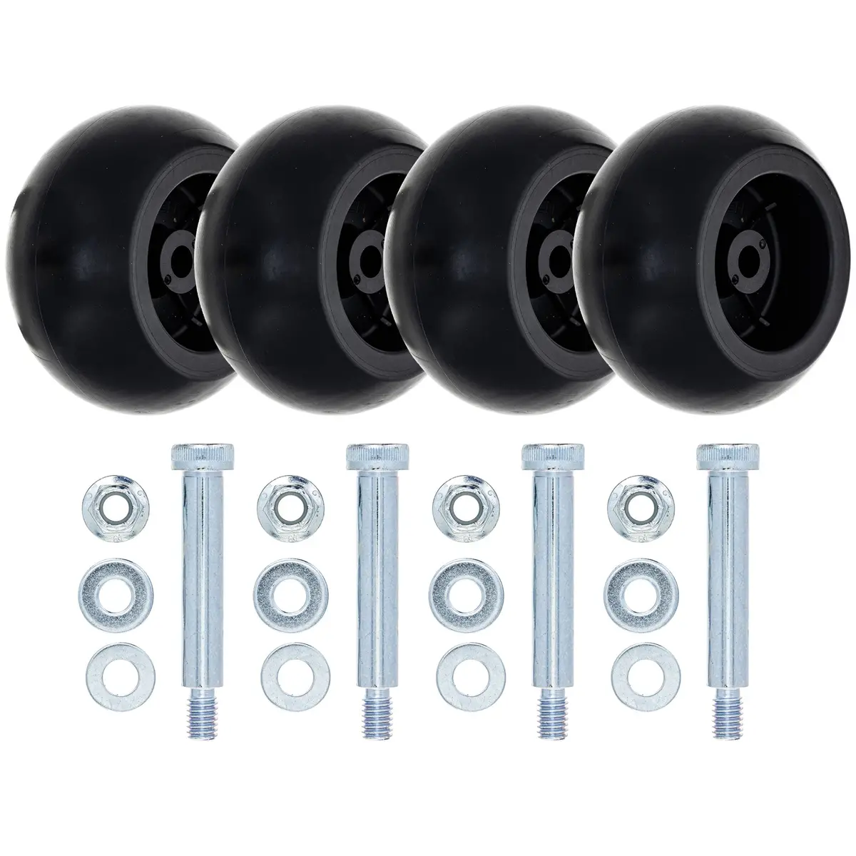 Deck Wheel Kit With Hardware For Poulan Pro Husqvarna Statesman Mk1012393 1