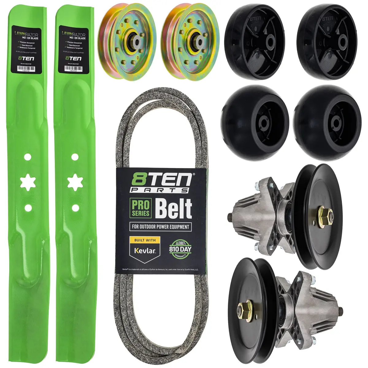 Blade Spindle Belt Idler Deck Wheel Kit For Cub Cadet 1
