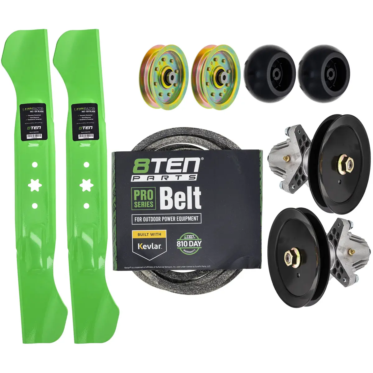 Blade Spindle Belt Idler Deck Wheel Kit For Cub Cadet Craftsman Troy-Bilt Mk1013521 1