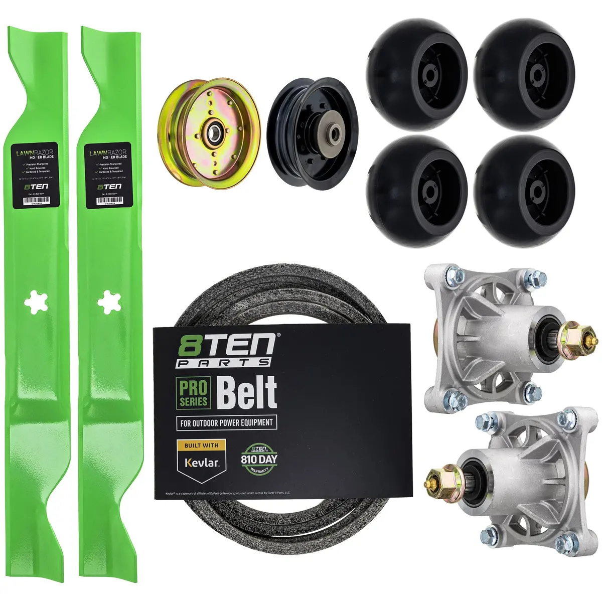 Blade Spindle Belt Idler Deck Wheel Kit For Husqvarna Poulan Pro Mk1013525 1