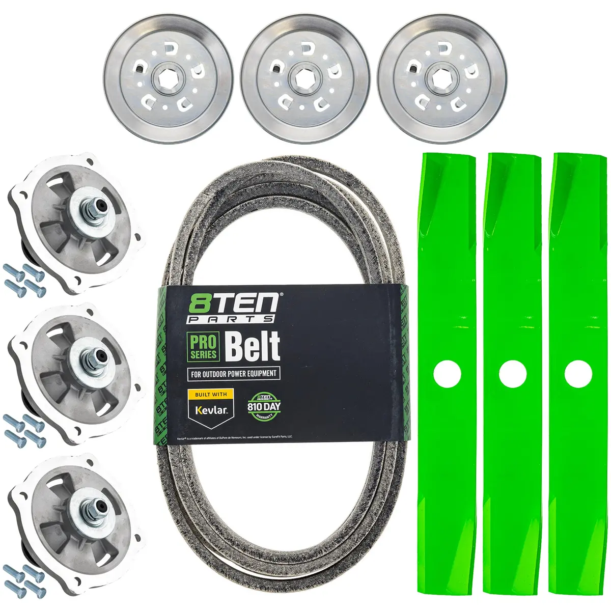 Blade Spindle Belt Kit For Kubota Rck54p-724Z Z724 54-Inch K5645-34340 1