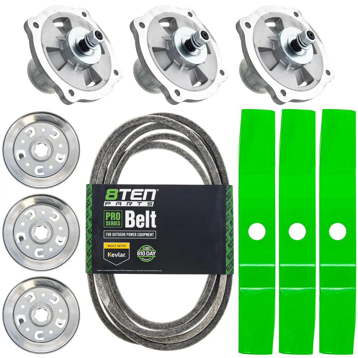 Blade Spindle Belt Kit For Kubota Rck48p-751Z Z724 48-Inch K5583-34350 1