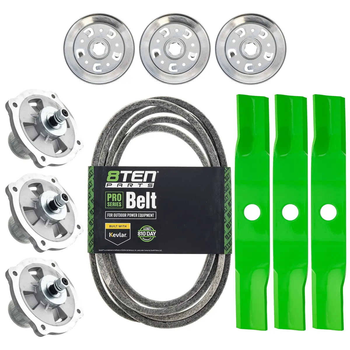 Blade Spindle Belt Kit For Kubota Rck48p-751Z Z723 48-Inch K5583-34340 1