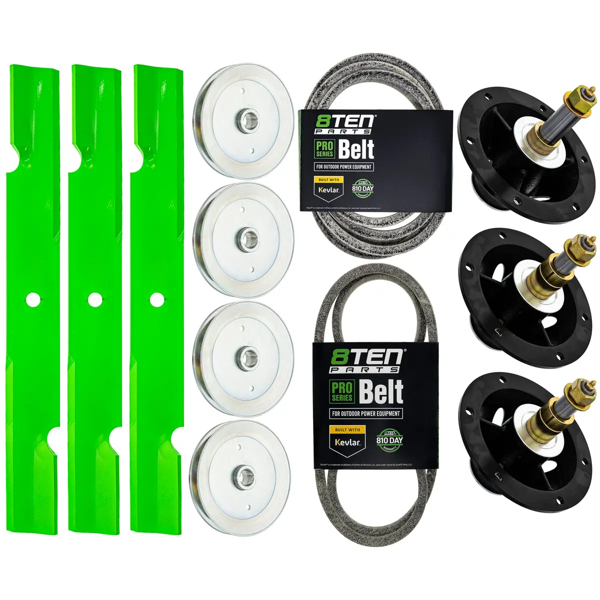 Blade Spindle Belt Kit For Simpicity Cobalt 61-Inch 5101755Bmyp 5104744Yp 1