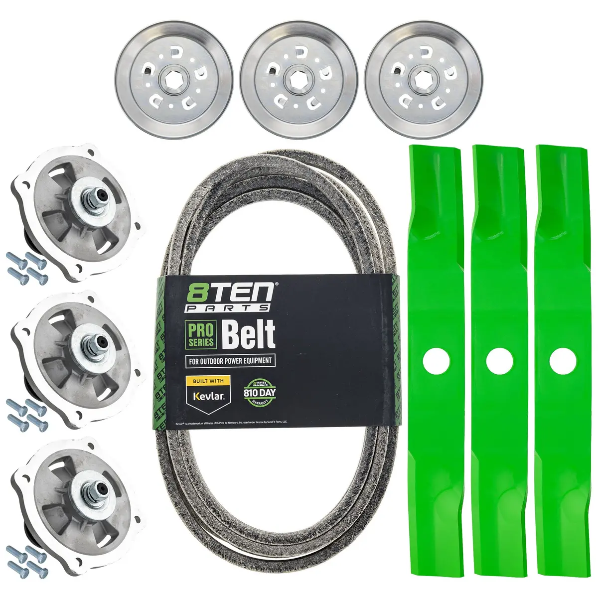 Blade Spindle Belt Kit For Kubota Z724xkw-3 Rck54p-781Z 54-Inch K5613-34340 1