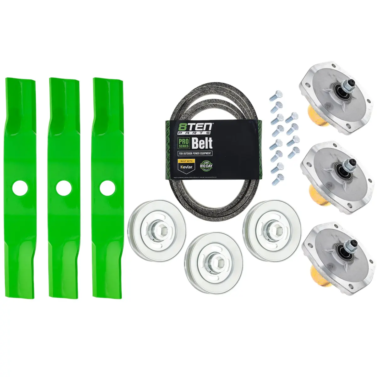 Blade Spindle Belt Kit For Kubota Rck48p-400Z Z411 Z412 48-Inch K5583-34340 1