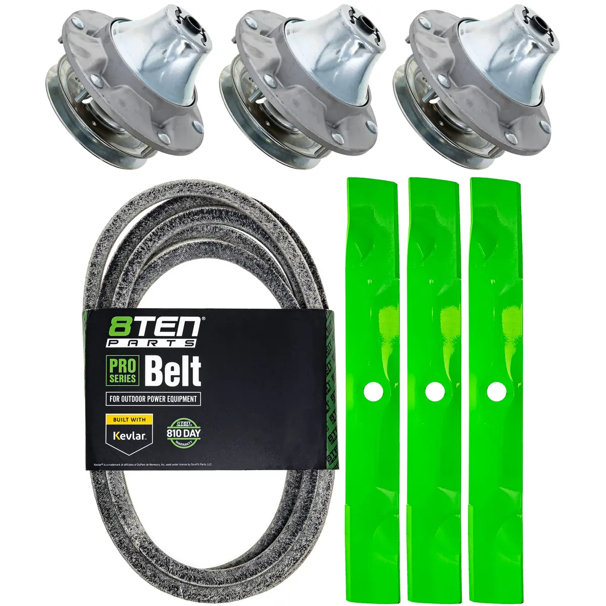 Blade Spindle Belt Kit For John Deere Ztrak Z735e 60-Inch Uc14208 Auc13154 1