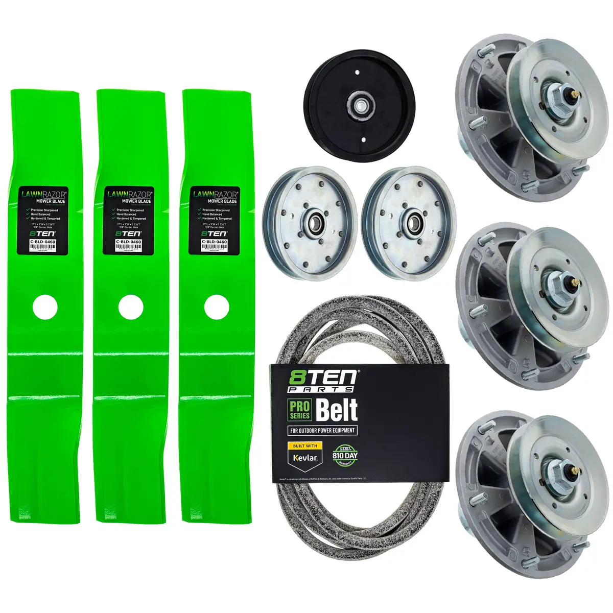 Blade Spindle Belt Idler Kit For John Deere Z720e Z740r 48-Inch Tcu30315 1