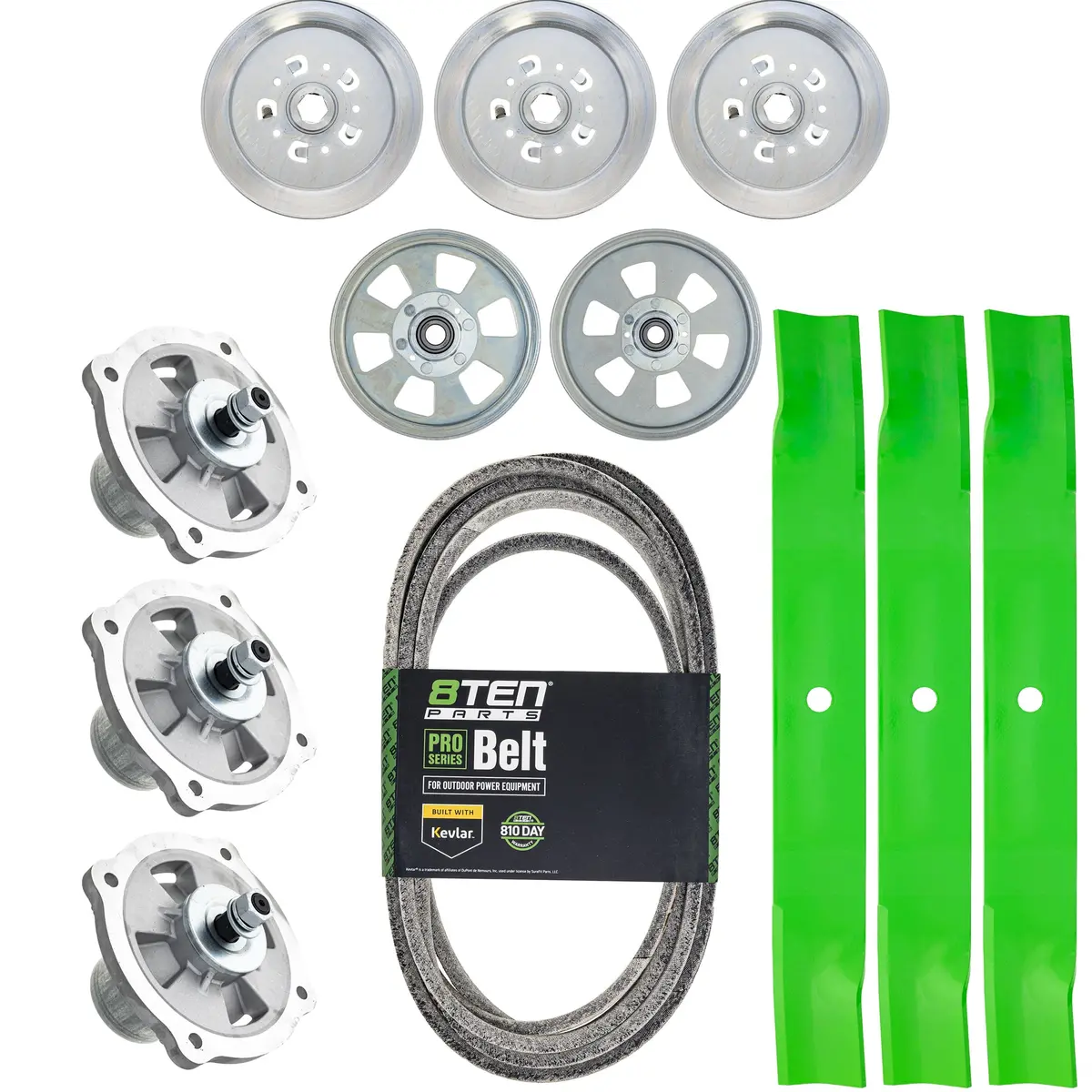 Blade Spindle Belt Kit For Kubota Rck60p-781Z Z726 60-Inch K5647-34340 1