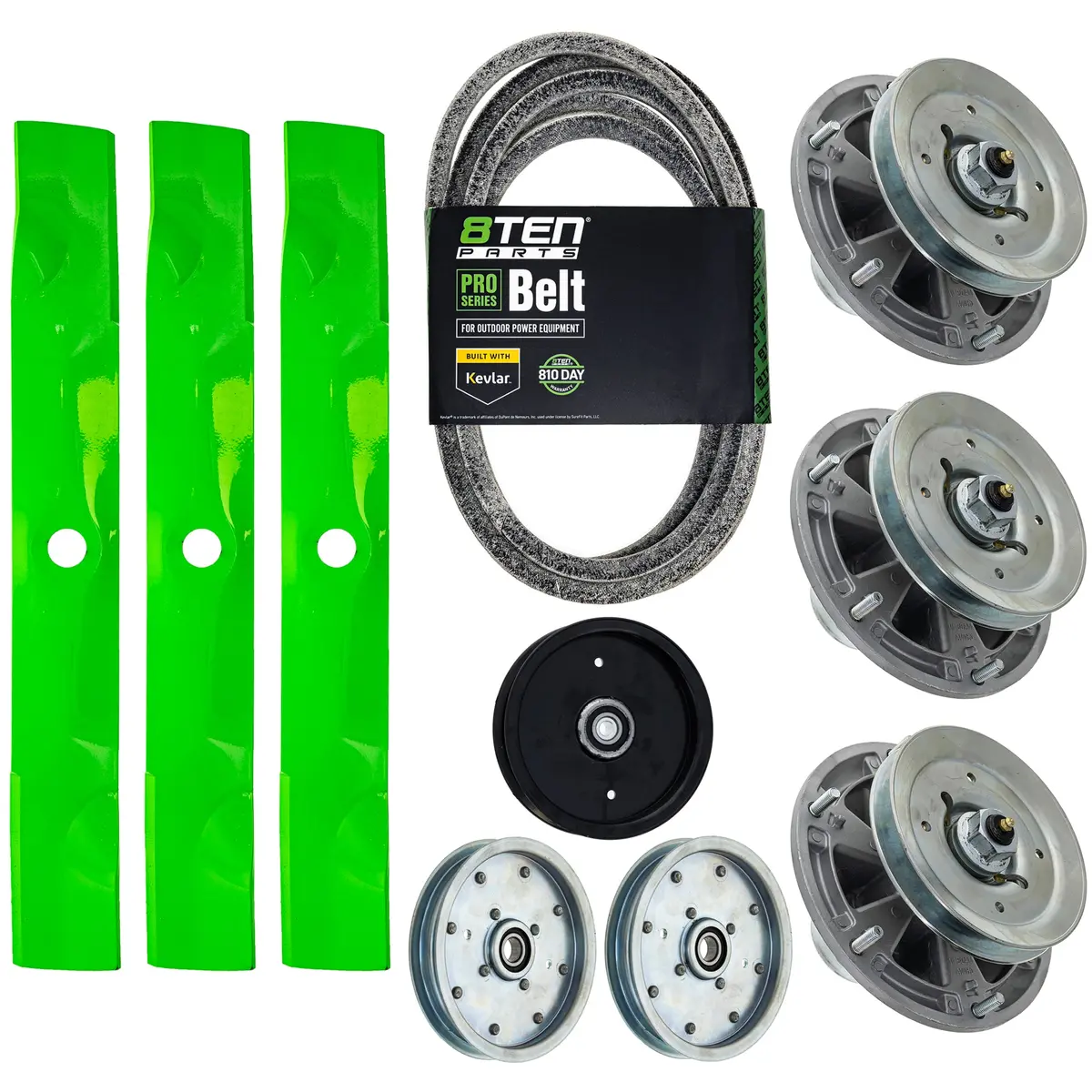 Blade Spindle Belt Idler Kit For John Deere Ztrak Z735e 60-Inch Uc14208 1