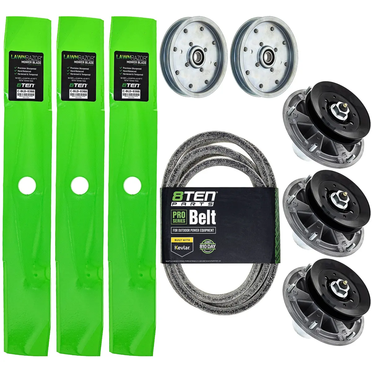 Blade Spindle Belt Idler Kit For John Deere Ztrak Z730m Z760r 54 Inch 1
