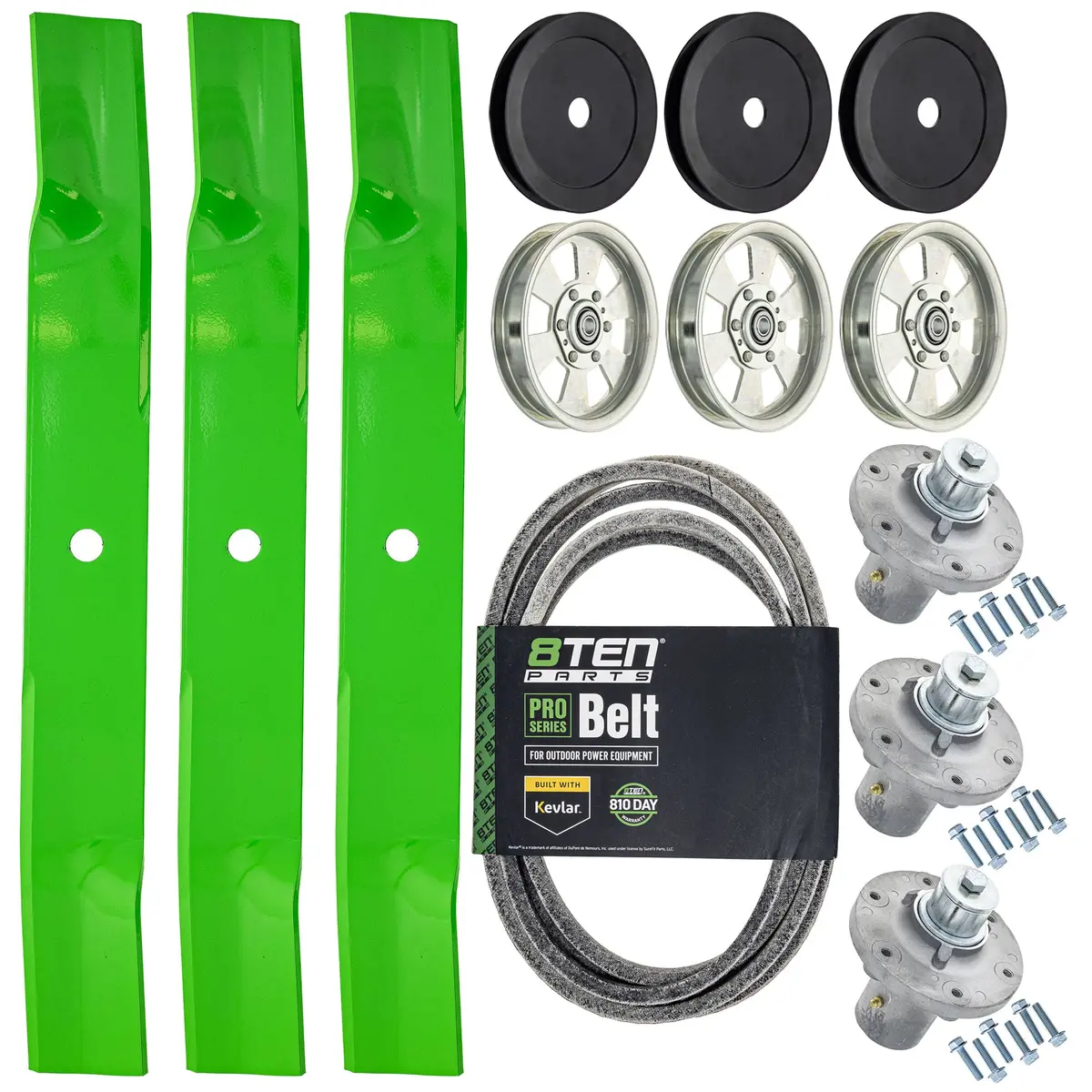 Deck Rebuild Kit Blade Spindle Belt Idler Kit For Snapper 360Z Zt2561 1