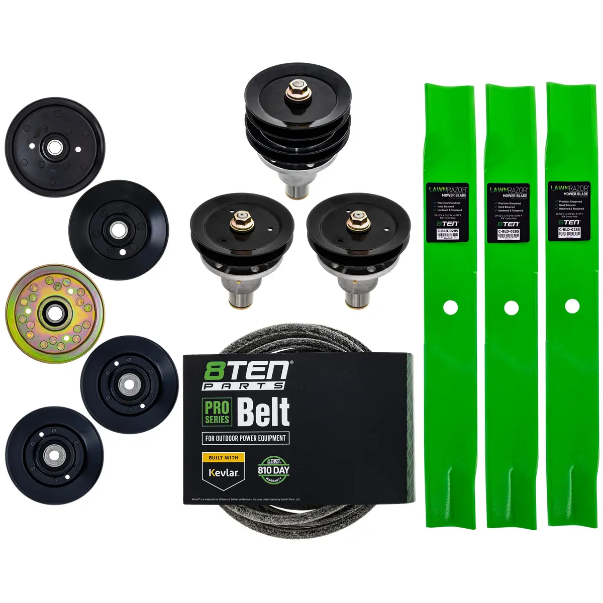 Blade Spindle Belt Idler Kit For Exmark Turf Tracer Fmd604 103-2314 60-Inch 1