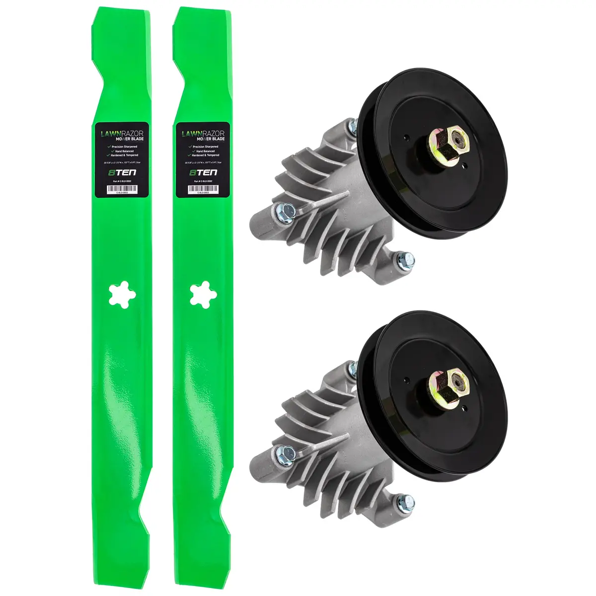 Deck Spindle & Mower Blade Kit For Ayp Poulan Pro Poulan Mk1014642 1