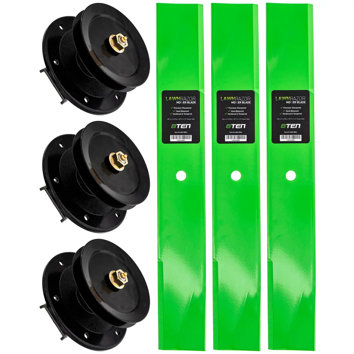 Deck Spindle & Mower Blade Kit For Toro Mk1014659 1