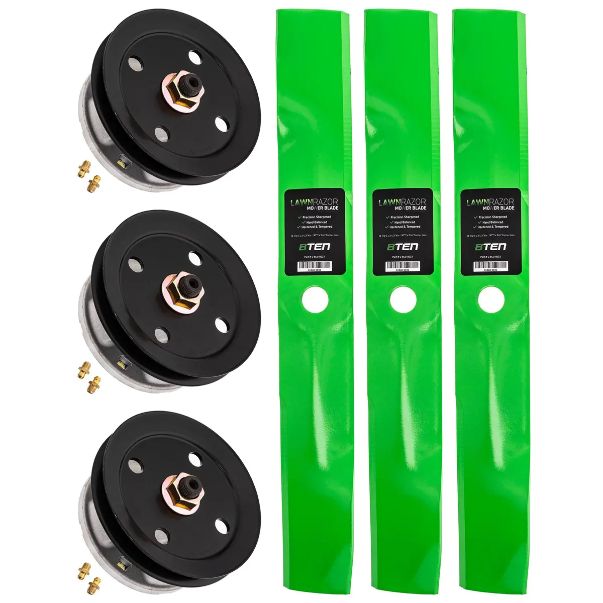 Deck Spindle & Mower Blade Kit For John Deere Sabre Scotts 1
