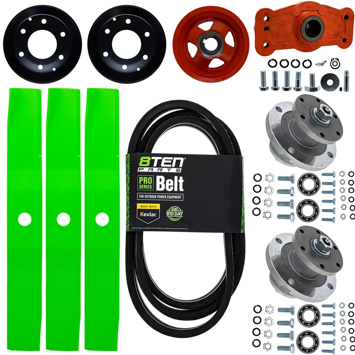 Blade Spindle Belt Kit For Kubota Bx1500d Rck54-15Bx 54-Inch Deck 1
