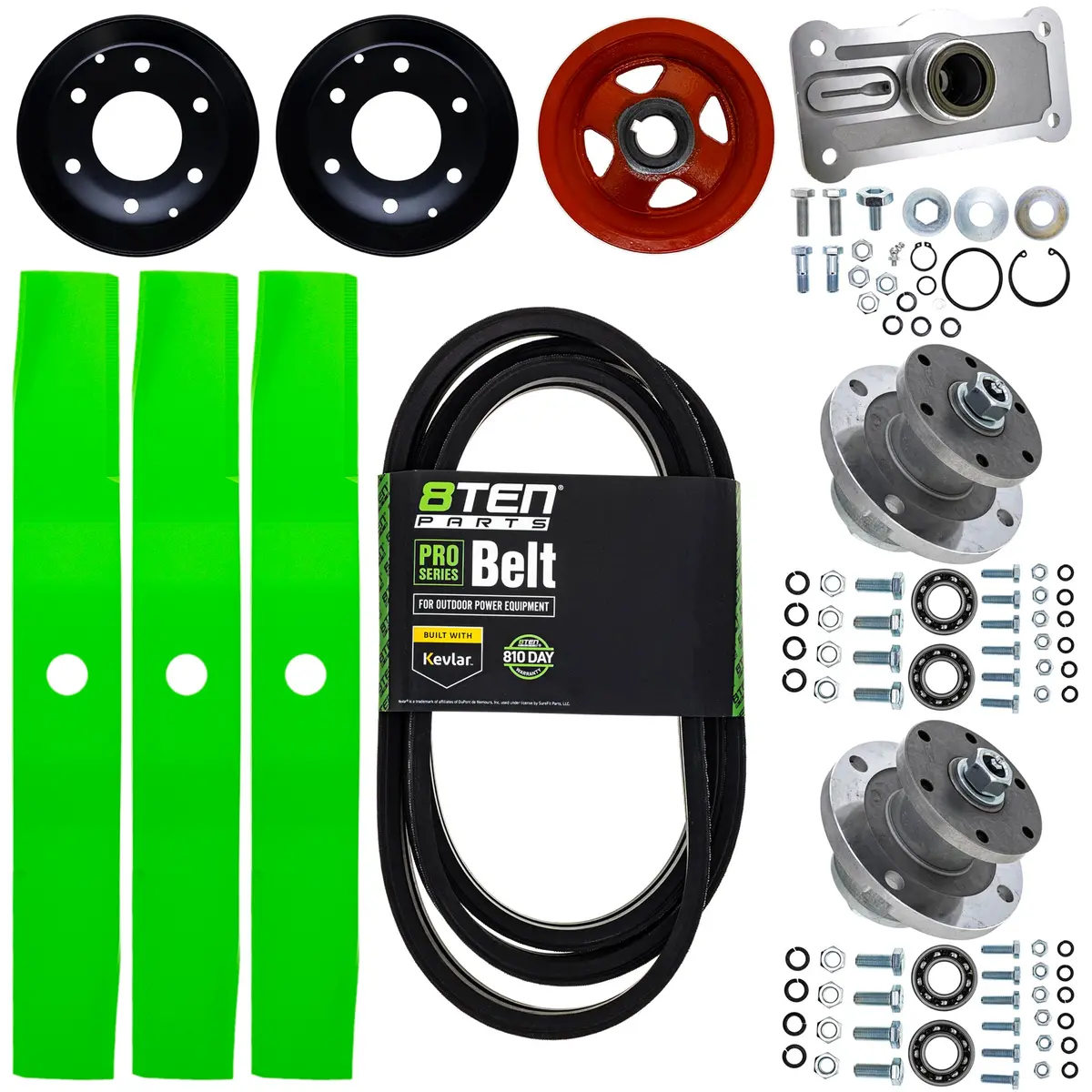 Blade Spindle Belt Kit For Kubota Bx1800d Bx22d Rck54-22Bx 54-Inch Deck 1