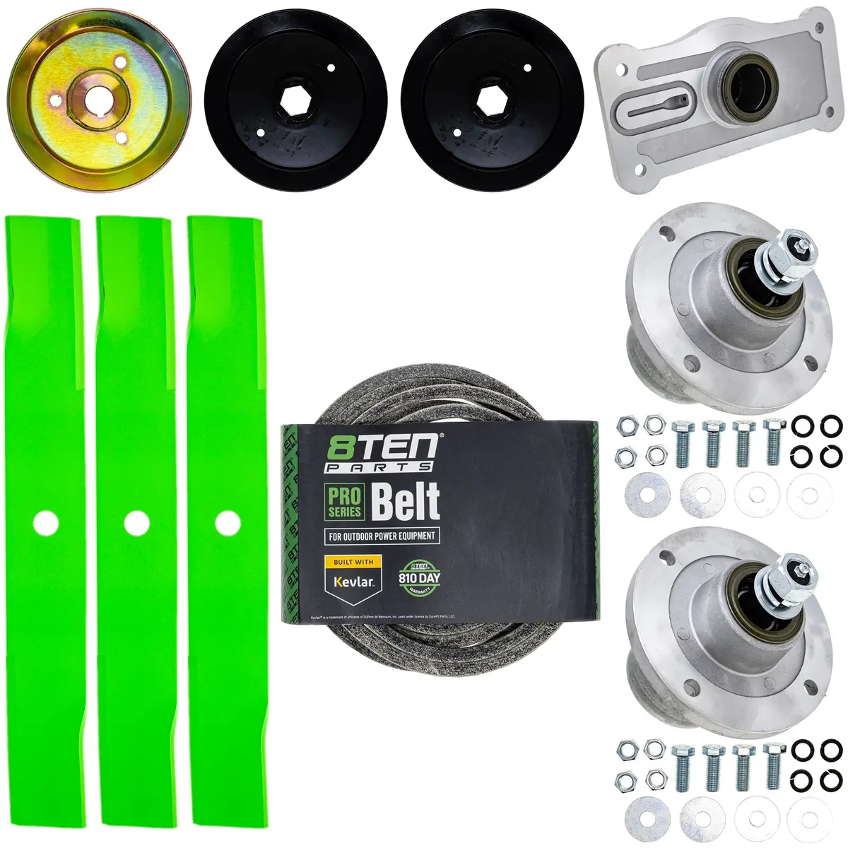 Blade Spindle Belt Kit For Kubota Bx1860 Bx1870 Bx25 Rck54p23bx 54-Inch 1