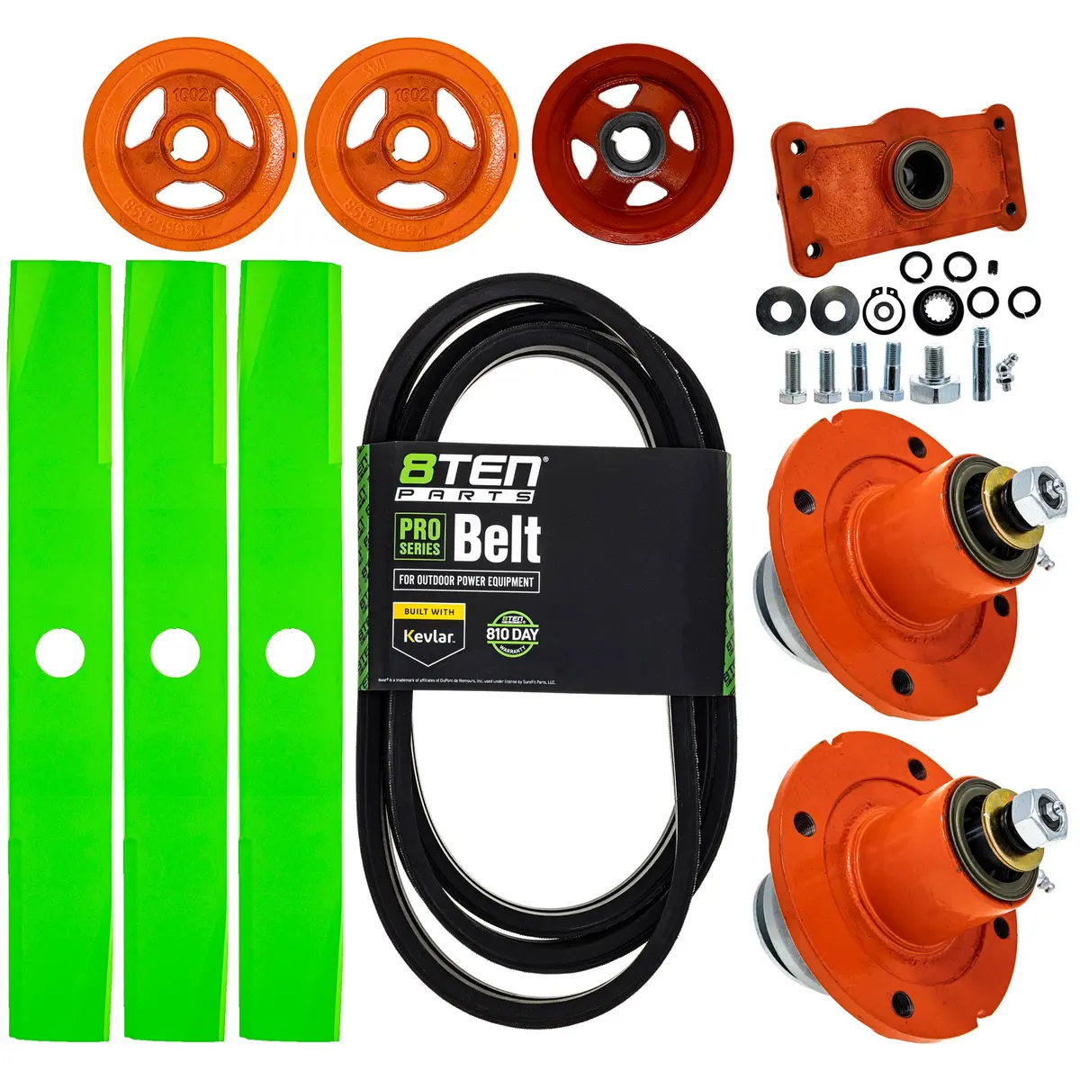 Blade Spindle Belt Kit For Kubota B2410 B7400 Rck54-24B 54-Inch K5764-34330 1