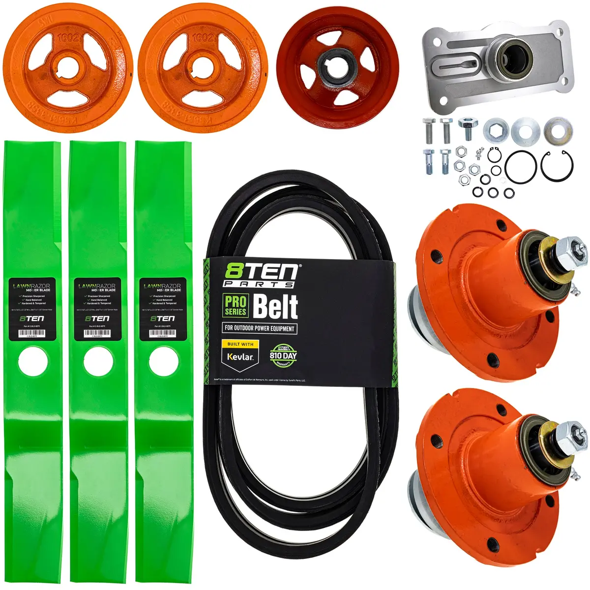Blade Spindle Belt Kit For Kubota Bx25d Rck54-24B 54-Inch 70000-00605 1