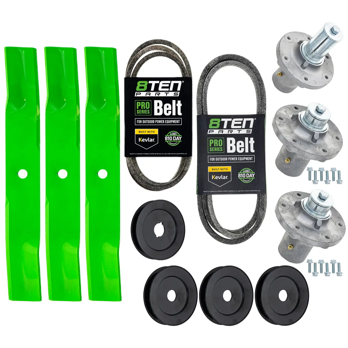 Blade Spindle Belt Kit For Simplicity Prestige 52-Inch 1756152Ayp 84003174 1