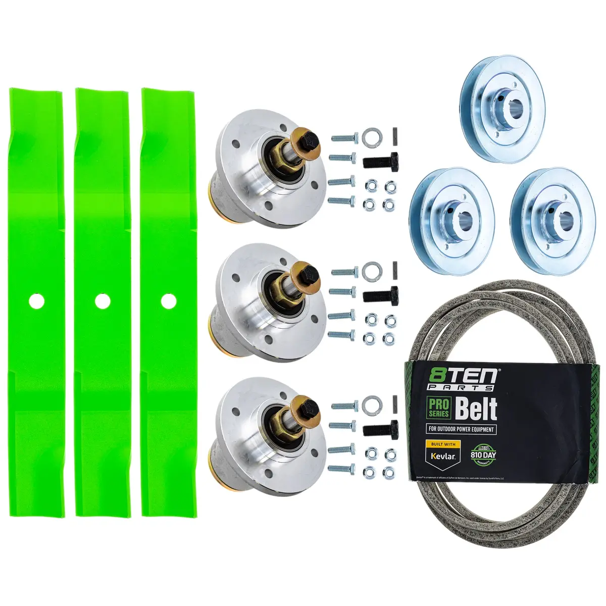 Blade Spindle Belt Kit For Spartan Rt Srt Rz Hd Xd 54-Inch 438-0001-00 1