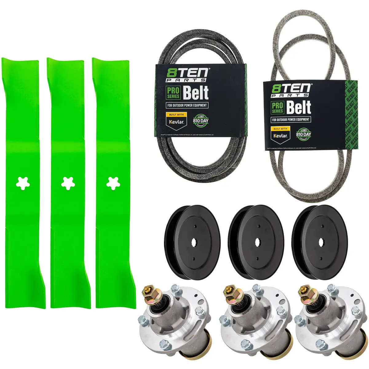 Blade Spindle Belt Kit For Husqvarna Lgt54dxl 54-Inch 582062502 539112170 1