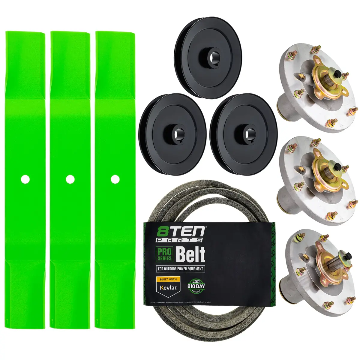 Blade Spindle Belt Kit For Grasshopper 3461R 3452 52-Inch 320236 623763 1