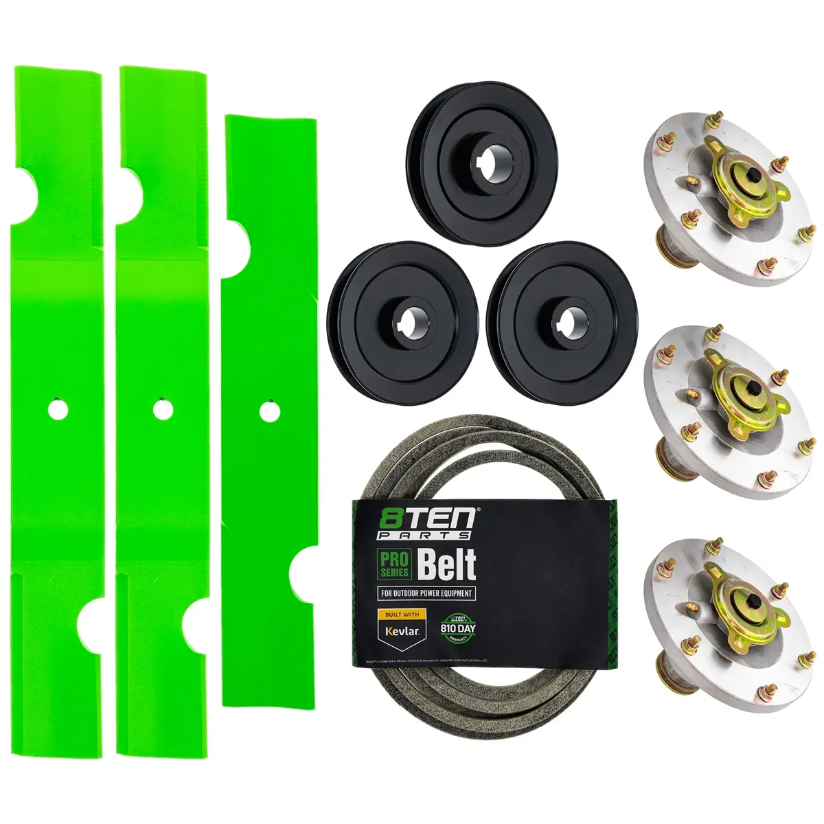 Blade Spindle Belt Kit For Grasshopper M248 120 120K 48-Inch 320239 320234 1