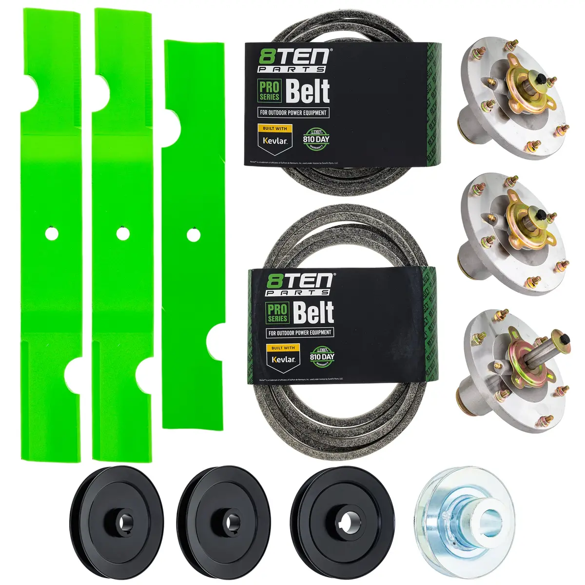 Blade Spindle Belt Kit For Grasshopper 321D 48-Inch 320239 320234 623763 1