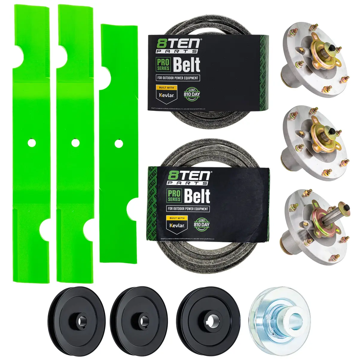Blade Spindle Belt Kit For Grasshopper 227 225 48-Inch 320239 320234 623763 1