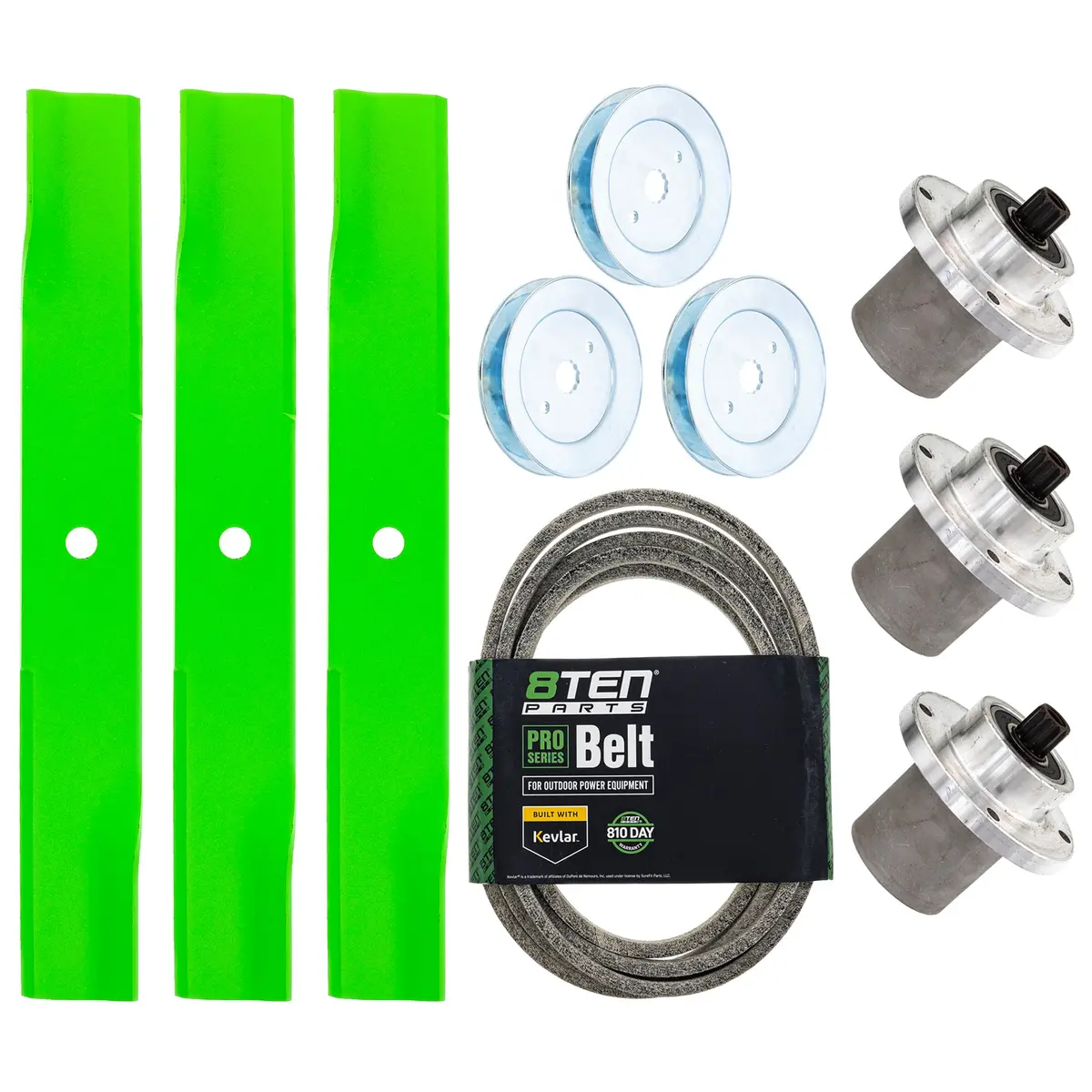 Blade Spindle Belt Kit For Hustler Fastrak Rd With 54-Inch 601124 783506 1