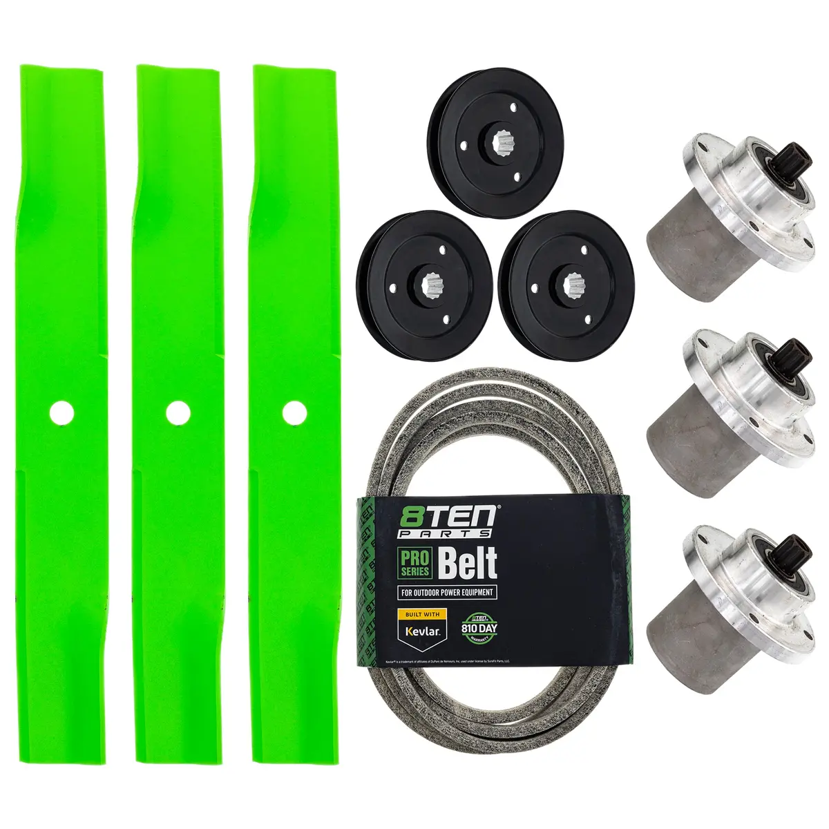 Blade Spindle Belt Kit For Hustler Fastrak Sd 54-Inch 797696 783506 786889 1