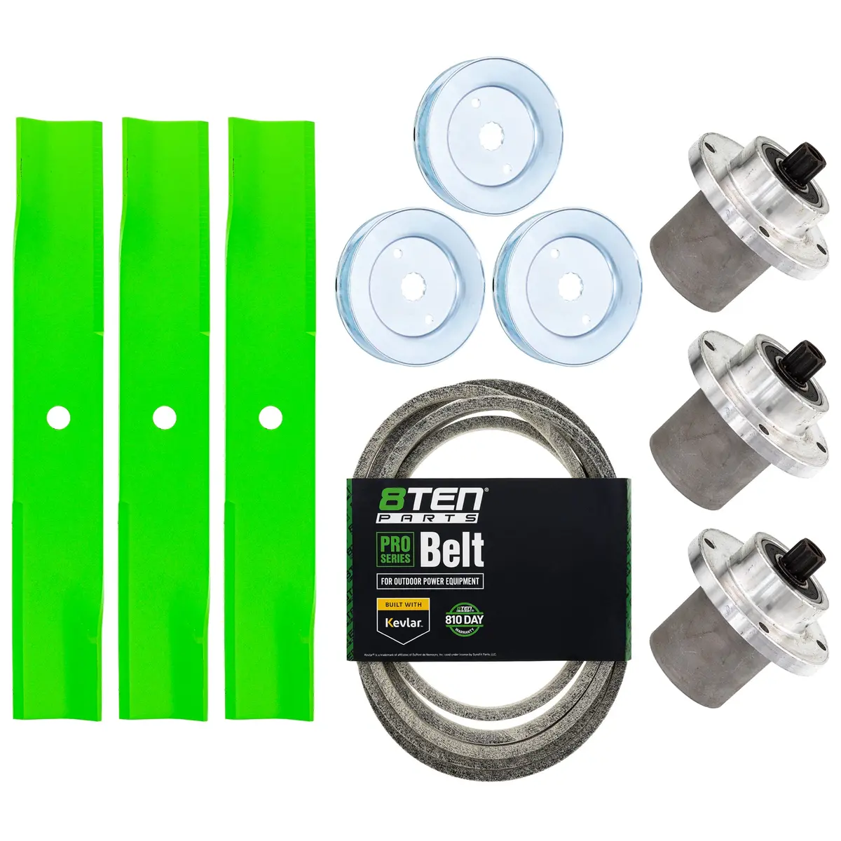 Blade Spindle Belt Kit For Hustler Fastrak Sdx Rd 48-Inch 601123 783506 1
