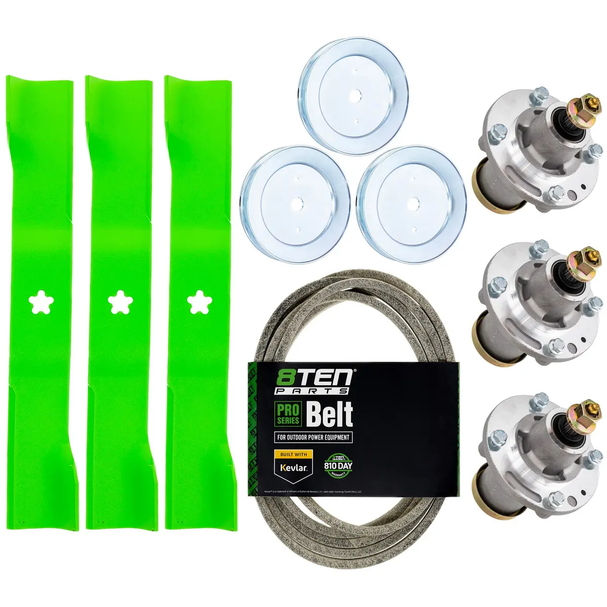 Blade Spindle Belt Kit For Husqvarna Mz54 54-Inch 582062502 539112170 1