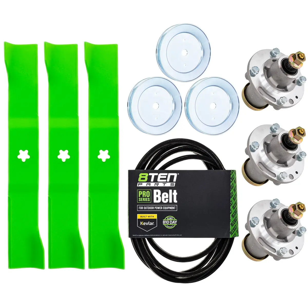 Blade Spindle Belt Kit For Husqvarna Mz54 54-Inch 582760501 582236501 1
