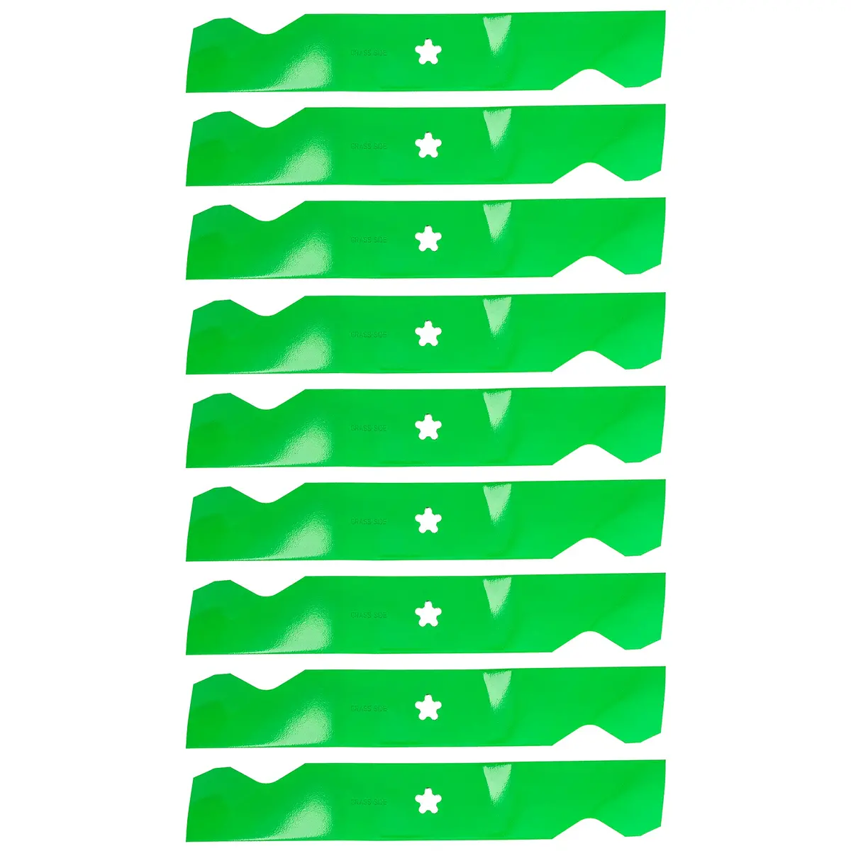 Lawnrazor Notched High Lift Blade For Husqvarna Poulan Pro Statesman 187256 187254 532187256 | 9-Pack 2