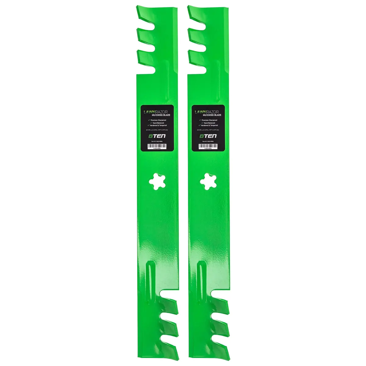 Lawnrazor Toothed Mower Blade For Ayp Poulan Pro Husqvarna 134149 138971 127843 138498 532138971 | 2-Pack 1