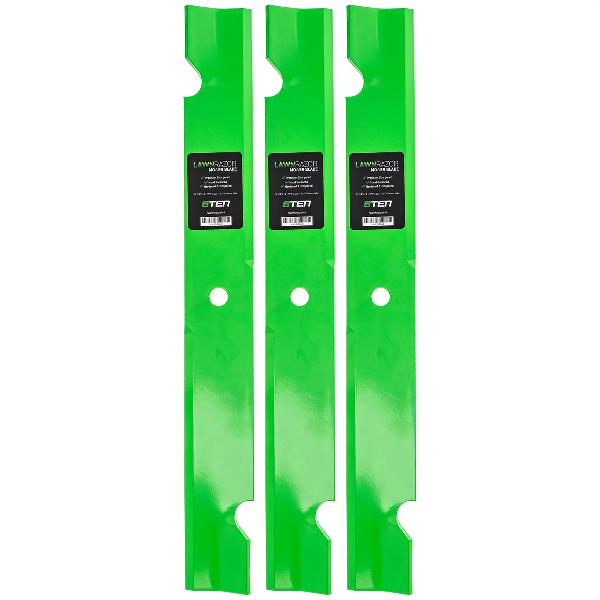 Lawnrazor Notched High Lift Blade For Husqvarna Ferris 1520842 5020842 112111-03 112243-03 42180B | 3-Pack 1